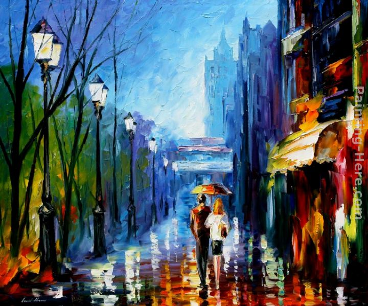 MEMORIES OF PARIS painting - Leonid Afremov MEMORIES OF PARIS art painting